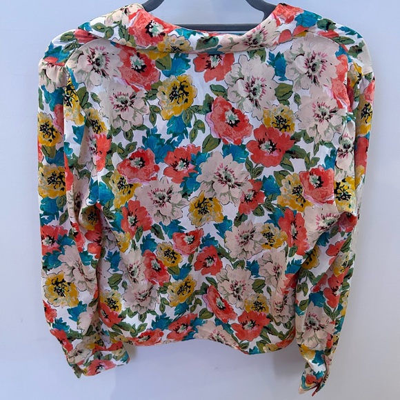 Zara Floral Button Down - Picture 3 of 4